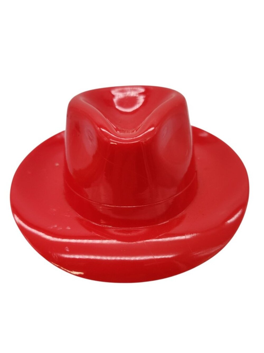 Vintage Red Stetson Plastic Mini Hat Advertising Display Paperweight Novelty
